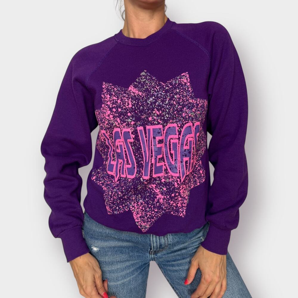 90s Lee Purple Vegas Sweatshirt